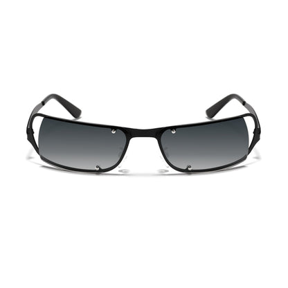 Mokon Black And Black Gradient Unisex Sunglasses